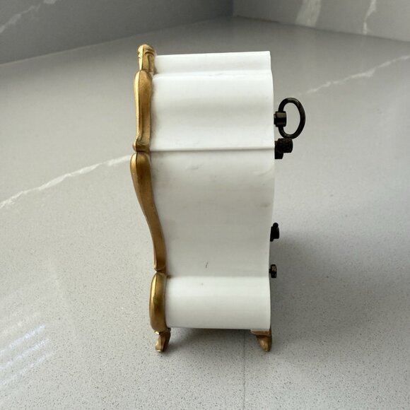 Vintage Bucherer Lador 2866 Switzerland Musical Alarm Mantel Clock Wind Up - Picture 6 of 7